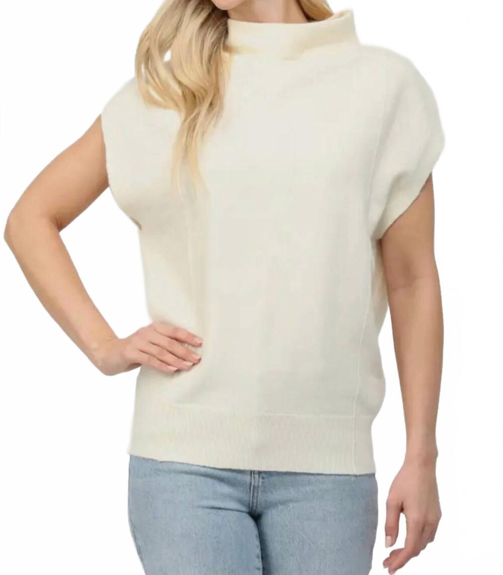 NEW FATE women's mock neck sweater in cream